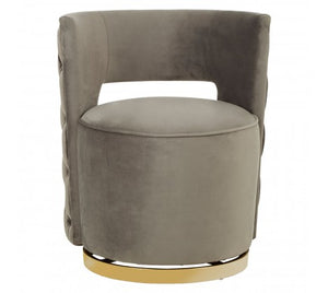 Grey Velvet Occasional Chair