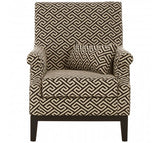 Patterned Black & Beige Armchair