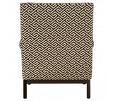 Patterned Black & Beige Armchair