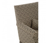 Patterned Black & Beige Armchair