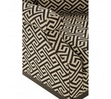 Patterned Black & Beige Armchair