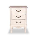 Antique White Bedside Cabinet