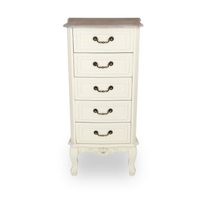 Antique White Tallboy Drawers