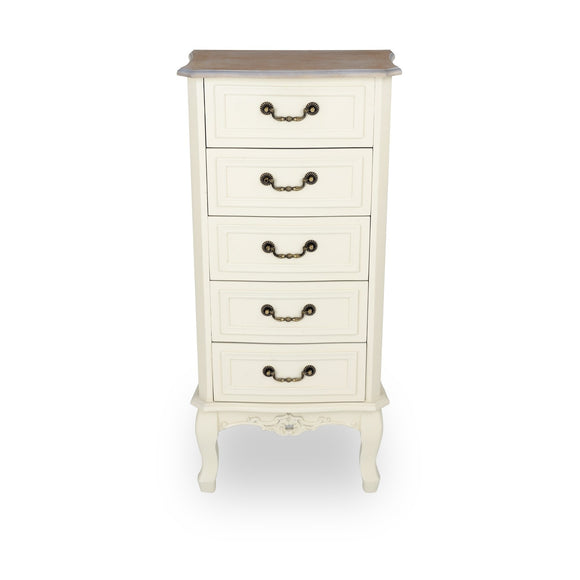 Antique White Tallboy Drawers