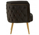 Black And Gold Chesterfield Tub Chair