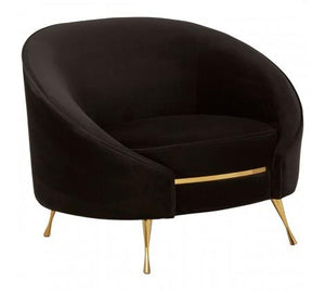 Black and gold online tub chair