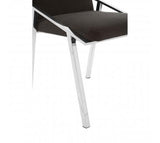 Black Chair Silver Frame 