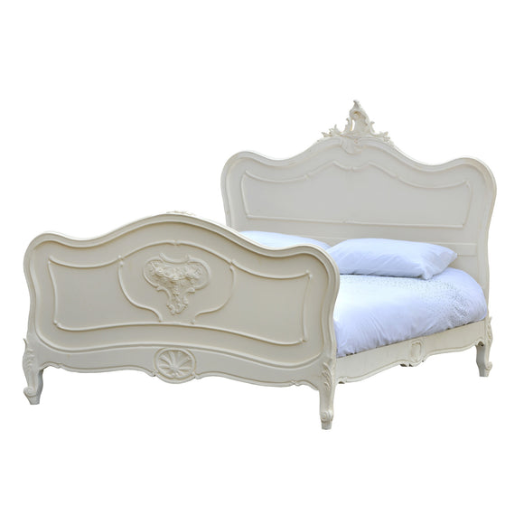 Cream French Style King Size Bed