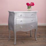 Silver Bombe Chest of Drawers