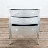 Silver Bombe Chest of Drawers