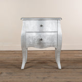 Silver Gilt Leaf Bedside Cabinet