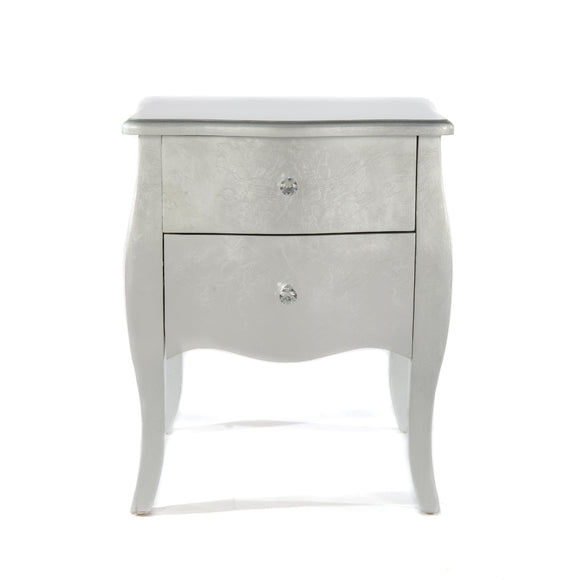 Silver Gilt Leaf Bedside Cabinet