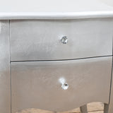 Silver Gilt Leaf Bedside Cabinet