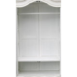 French Style White Double Wardrobe