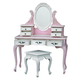 Pink & White Dressing Table