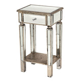 Vintage Mirrored Bedside Cabinet