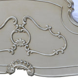 French Style Silver King Size Bed