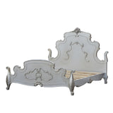 French Style Silver King Size Bed