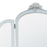 White Dressing Table with Triple Mirror