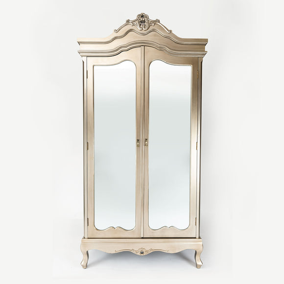 French Style Mirrored Wardrobe