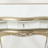 Small Mirrored Champagne Console/Dressing Table