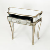 Small Mirrored Champagne Console/Dressing Table