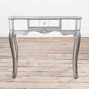 Antique Silver Mirrored Console/Dressing Table