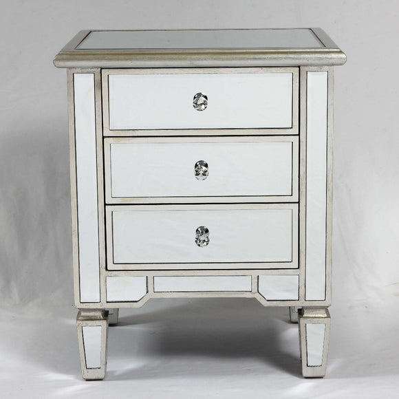 Mirrored Bedside Cabinet