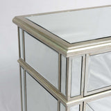 One Door Mirrored Bedside Cabinet