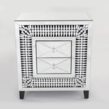 Crystal Mirrored Bedside Cabinet