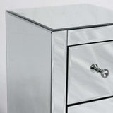 Slim Mirrored Bedside Cabinet